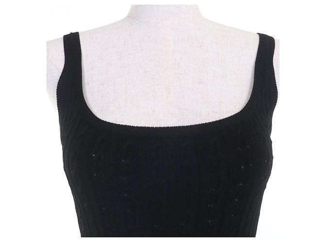 Prada Strickkleid aus Rayon Schwarz - Ansicht 4
