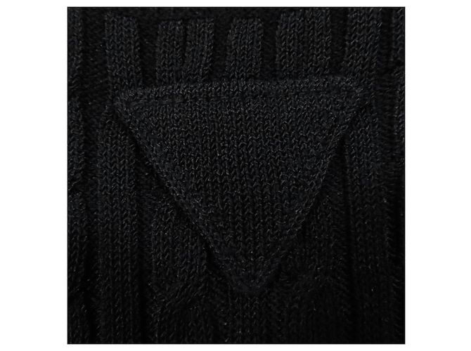 Prada Strickkleid aus Rayon Schwarz - Ansicht 5