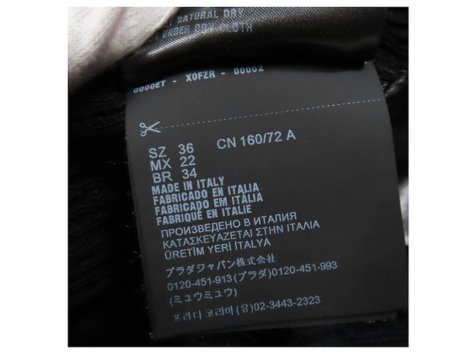 Prada Strickkleid aus Rayon Schwarz - Ansicht 9