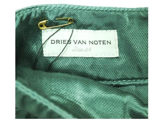 Autre Marque Pantaloni in Cupro e Cotone PAMPLONA di Dries Van Noten Verde - vista 5