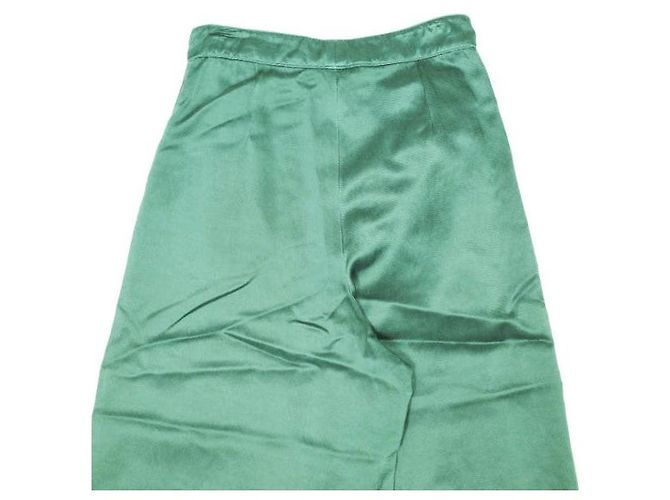 Autre Marque Pantaloni in Cupro e Cotone PAMPLONA di Dries Van Noten Verde - vista 8