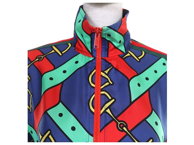 Chaqueta de seda Gucci Horsebit GG Marmont Multicolor - vista 4