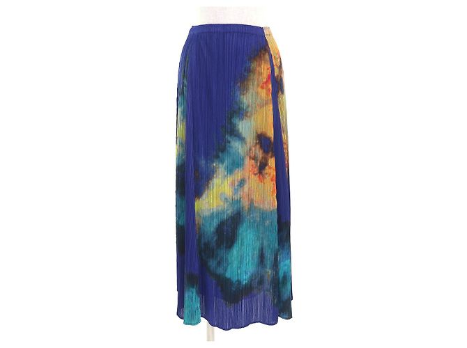 Issey Miyake POLYESTER-SET PP61-JO506/PP61-JG503 PLEATS PLEASE Blau Mehrfarben - Ansicht 5