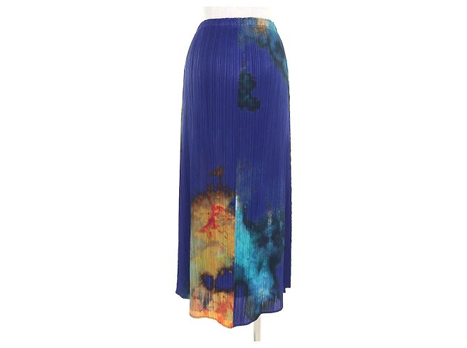 Issey Miyake POLYESTER-SET PP61-JO506/PP61-JG503 PLEATS PLEASE Blau Mehrfarben - Ansicht 7