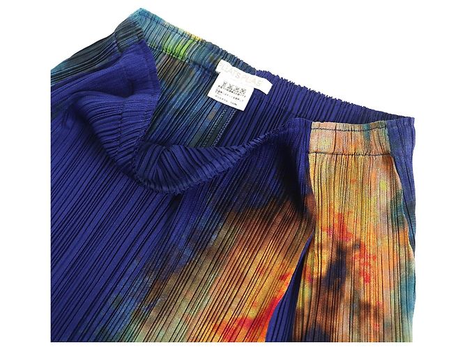 Issey Miyake POLYESTER-SET PP61-JO506/PP61-JG503 PLEATS PLEASE Blau Mehrfarben - Ansicht 8