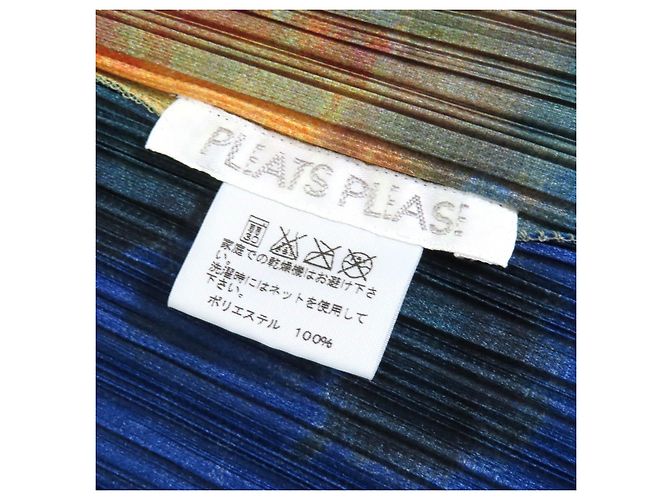 Issey Miyake POLYESTER-SET PP61-JO506/PP61-JG503 PLEATS PLEASE Blau Mehrfarben - Ansicht 9