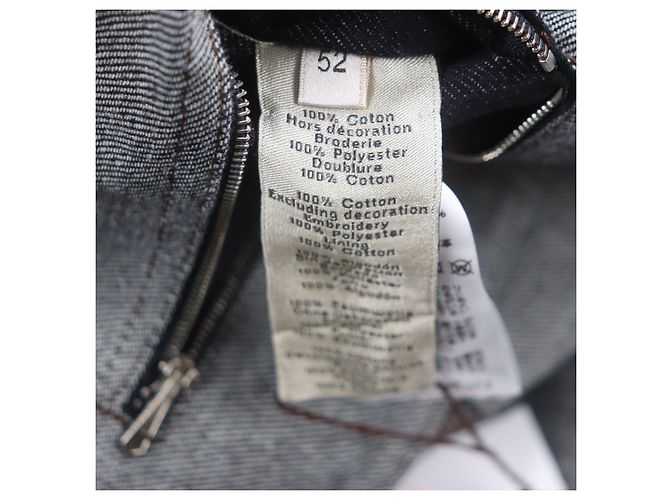 Hermès Chaqueta de mezclilla de algodón Hermes Ancon au Carre Azul - vista 12