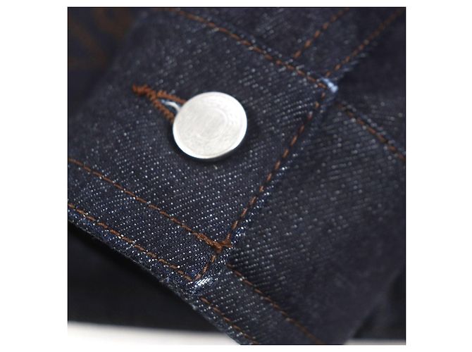 Hermès Chaqueta de mezclilla de algodón Hermes Ancon au Carre Azul - vista 19