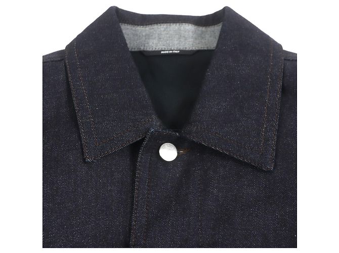 Hermès Chaqueta de mezclilla de algodón Hermes Ancon au Carre Azul - vista 2