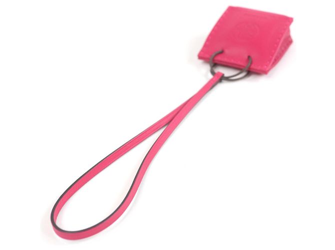 Portachiavi Sacchetto Arancione Hermès Rosa - vista 5