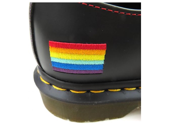 Autre Marque Dr.Martens 1461 Leder Schuhe Schwarz - Ansicht 10