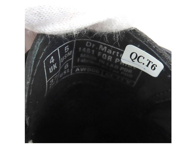Autre Marque Dr.Martens 1461 Leder Schuhe Schwarz - Ansicht 12