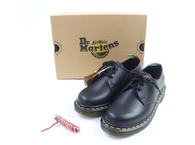 Autre Marque Dr.Martens 1461 Leder Schuhe Schwarz - Ansicht 2