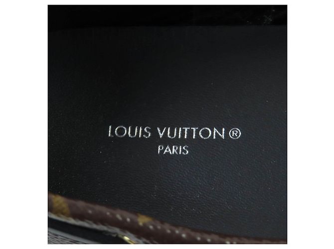 Scarpe da guida in pelle Gloria Lyne di Louis Vuitton Marrone Bronzo - vista 10