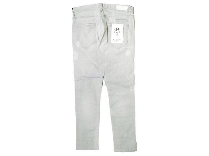 Autre Marque PANTALONES DE DENIM ELÁSTICO TAPERED BOYFRIEND de Algodón Castaño - vista 2