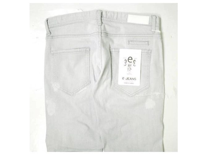 Autre Marque PANTALONES DE DENIM ELÁSTICO TAPERED BOYFRIEND de Algodón Castaño - vista 7