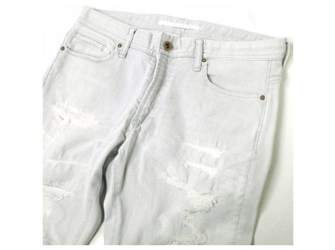 Autre Marque Pantalones de mezclilla tapered de algodón y poliuretano Castaño - vista 4