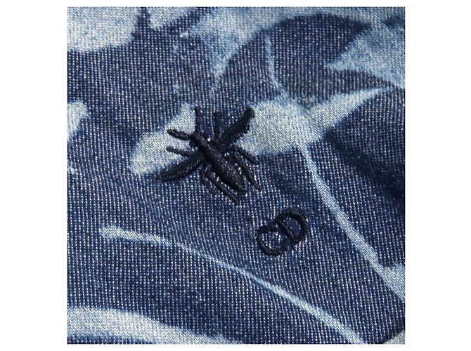 Camicia a maniche lunghe con ricamo di ape Christian Dior Blu Blu navy - vista 5