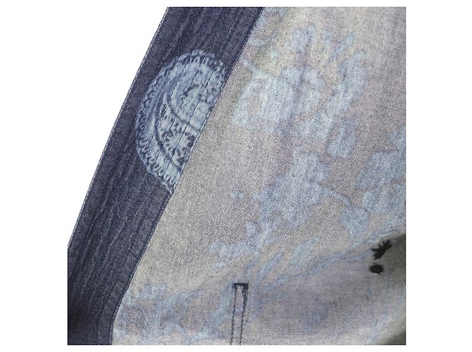 Camicia a maniche lunghe con ricamo di ape Christian Dior Blu Blu navy - vista 6