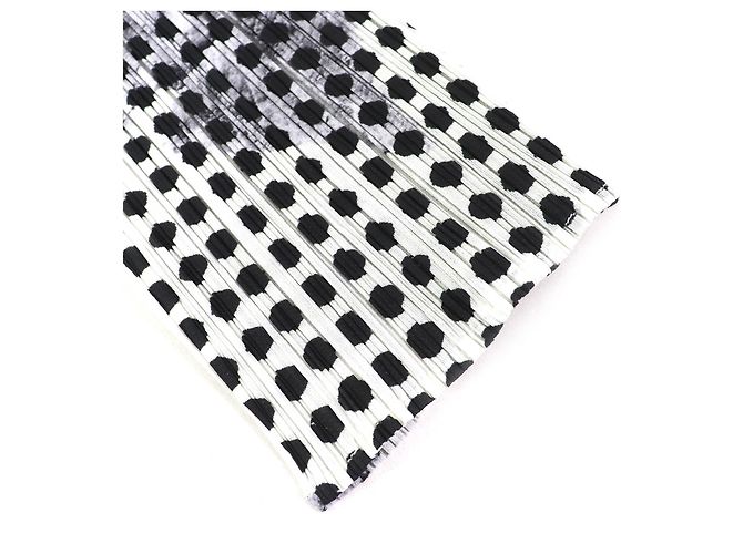 Issey Miyake Hose PLEATS PLEASE PP41-JF772 Schwarz Weiß - Ansicht 4