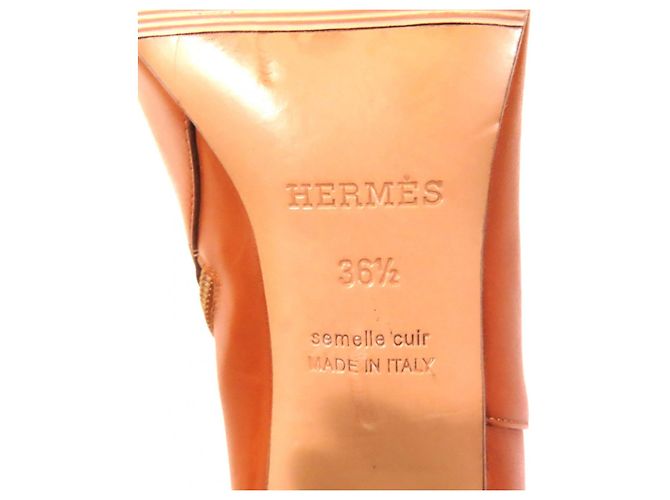 Hermès Saint Germain Kelly Metall-Leder Stiefel Braun - Ansicht 11