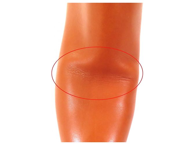 Hermès Saint Germain Kelly Metall-Leder Stiefel Braun - Ansicht 12