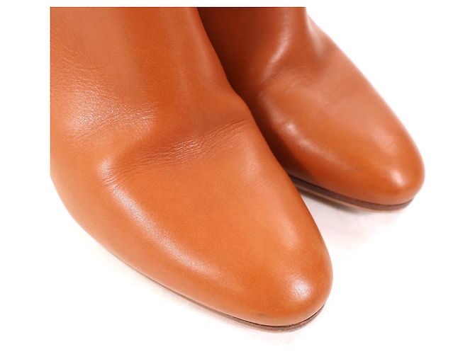 Hermès Saint Germain Kelly Metall-Leder Stiefel Braun - Ansicht 7