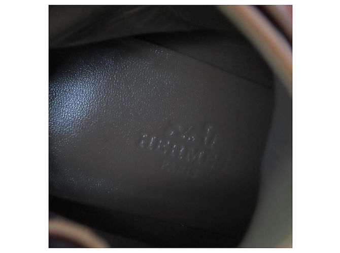 Hermès Saint Germain Kelly Metall-Leder Stiefel Braun - Ansicht 9