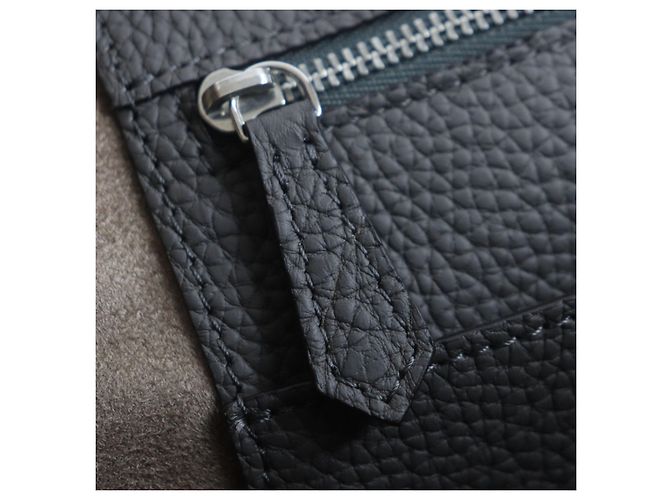 Autre Marque Borsa tote in pelle shrunk Manuel BONAVENTURA Grigio Grigio antracite - vista 11
