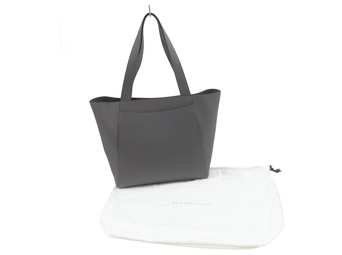 Autre Marque Borsa tote in pelle shrunk Manuel BONAVENTURA Grigio Grigio antracite - vista 2