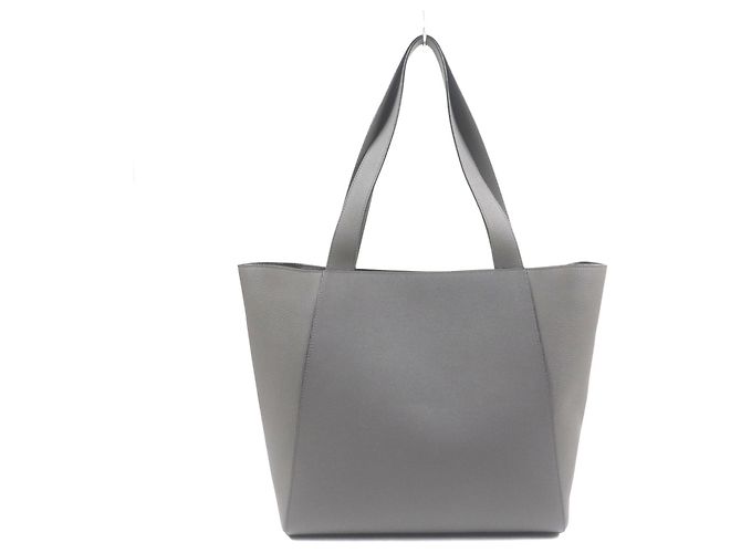Autre Marque Borsa tote in pelle shrunk Manuel BONAVENTURA Grigio Grigio antracite - vista 3