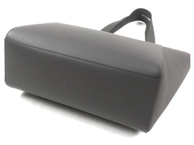Autre Marque Borsa tote in pelle shrunk Manuel BONAVENTURA Grigio Grigio antracite - vista 4