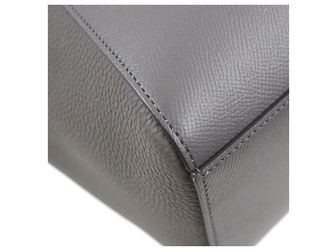 Autre Marque Borsa tote in pelle shrunk Manuel BONAVENTURA Grigio Grigio antracite - vista 5