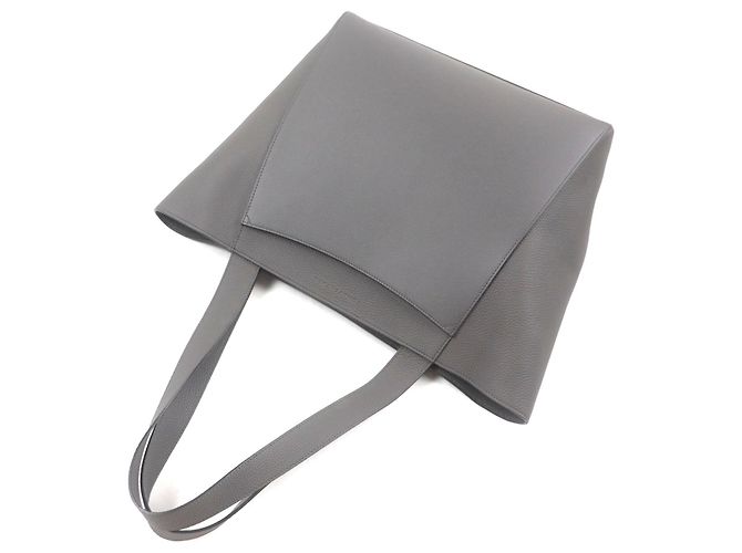 Autre Marque Borsa tote in pelle shrunk Manuel BONAVENTURA Grigio Grigio antracite - vista 6