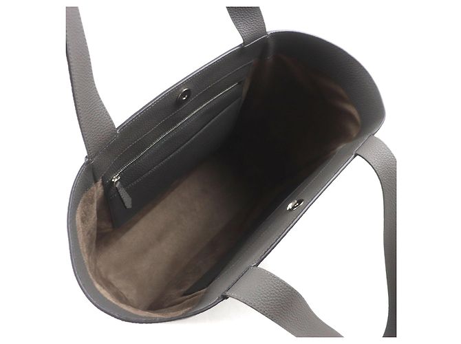 Autre Marque Borsa tote in pelle shrunk Manuel BONAVENTURA Grigio Grigio antracite - vista 8