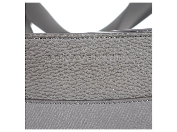 Autre Marque Borsa tote in pelle shrunk Manuel BONAVENTURA Grigio Grigio antracite - vista 9