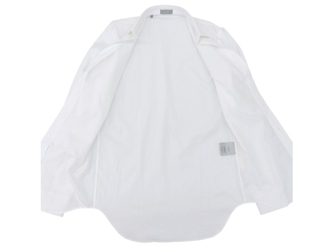 Camicia in cotone ricamata CD Uniforme Dior Bianco - vista 3