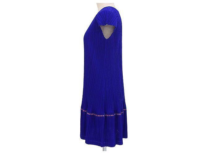Issey Miyake PLEATS PLEASE PP03-JT576 Dress Blue - view 3