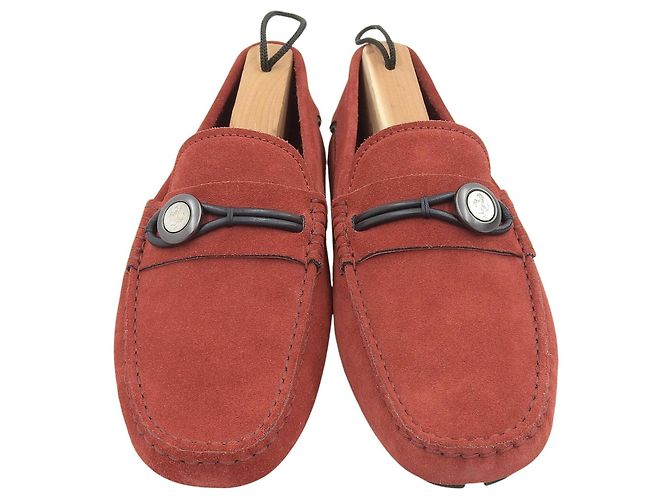 Mocassini in suede Tod's Ferrari Rosso - vista 4