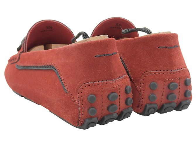 Mocassini in suede Tod's Ferrari Rosso - vista 5