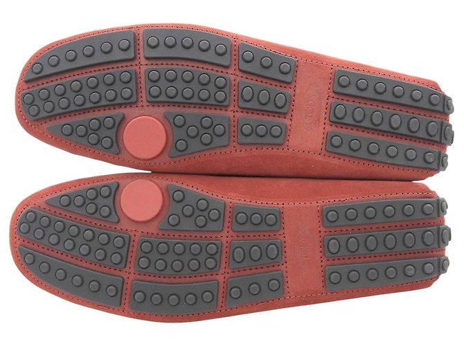 Mocassini in suede Tod's Ferrari Rosso - vista 7