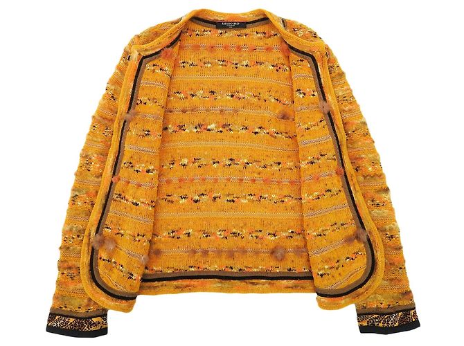 Autre Marque Cárdigan de visón LEONARD FASHION Naranja - vista 4