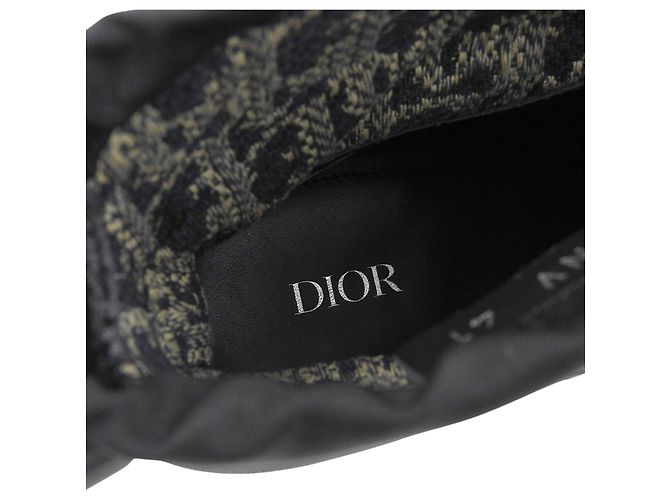 Dior Oblique Lederstiefel Schwarz - Ansicht 7