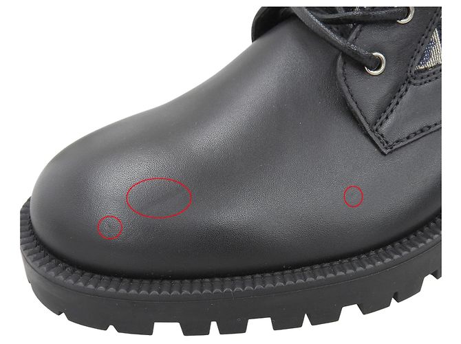 Dior Oblique Lederstiefel Schwarz - Ansicht 9