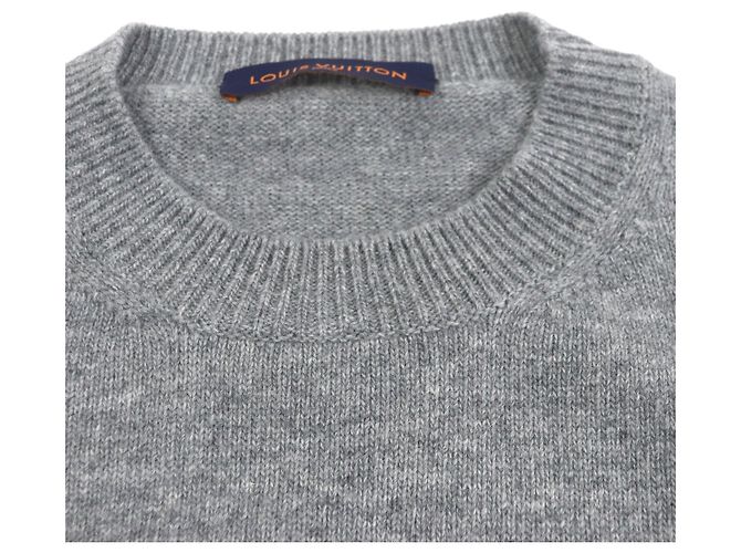 Wollpullover mit Tiger Amen Intarsia von Louis Vuitton Grau - Ansicht 2
