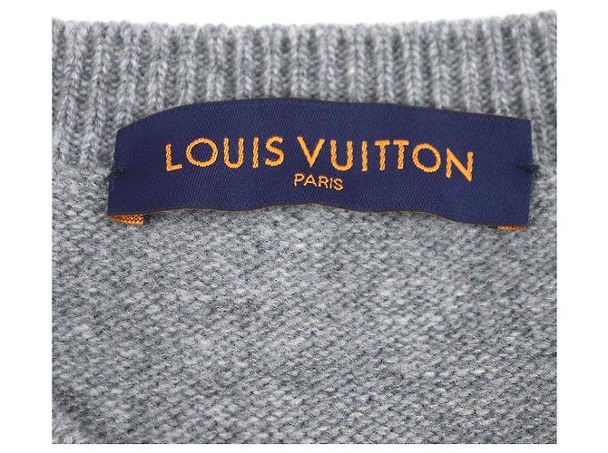 Wollpullover mit Tiger Amen Intarsia von Louis Vuitton Grau - Ansicht 6