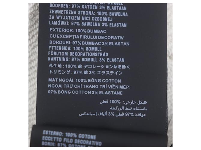 Sudadera de algodón bordada con el logo de Prada Gris - vista 10