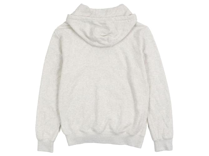 Sudadera de algodón bordada con el logo de Prada Gris - vista 3