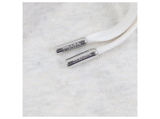 Sudadera de algodón bordada con el logo de Prada Gris - vista 5