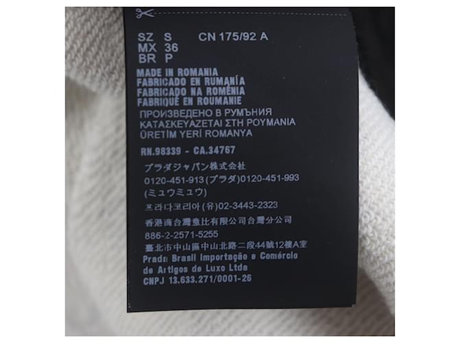 Sudadera de algodón bordada con el logo de Prada Gris - vista 9